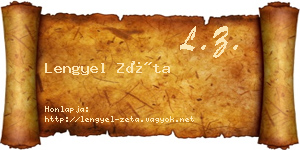 Lengyel Zéta névjegykártya